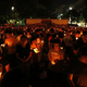 Participant mourn those killed during June 4th military crackdown on pro-democracy movement in Beijing, at Hong Kong's Victoria Park